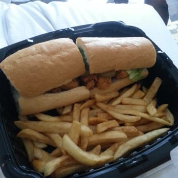 Ernst Cafe - Shrimp po boy and fries - Cajun/Creole Near Me - New Orleans, Louisiana