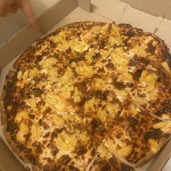 Domino's Pizza - Burnt pizza they remade for us