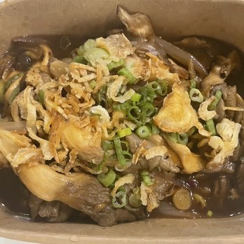 Potluck Hawker Eatery - Oyster Mushros Luc Lac (made vegan) - Indonesian Near Me - Vancouver, British Columbia