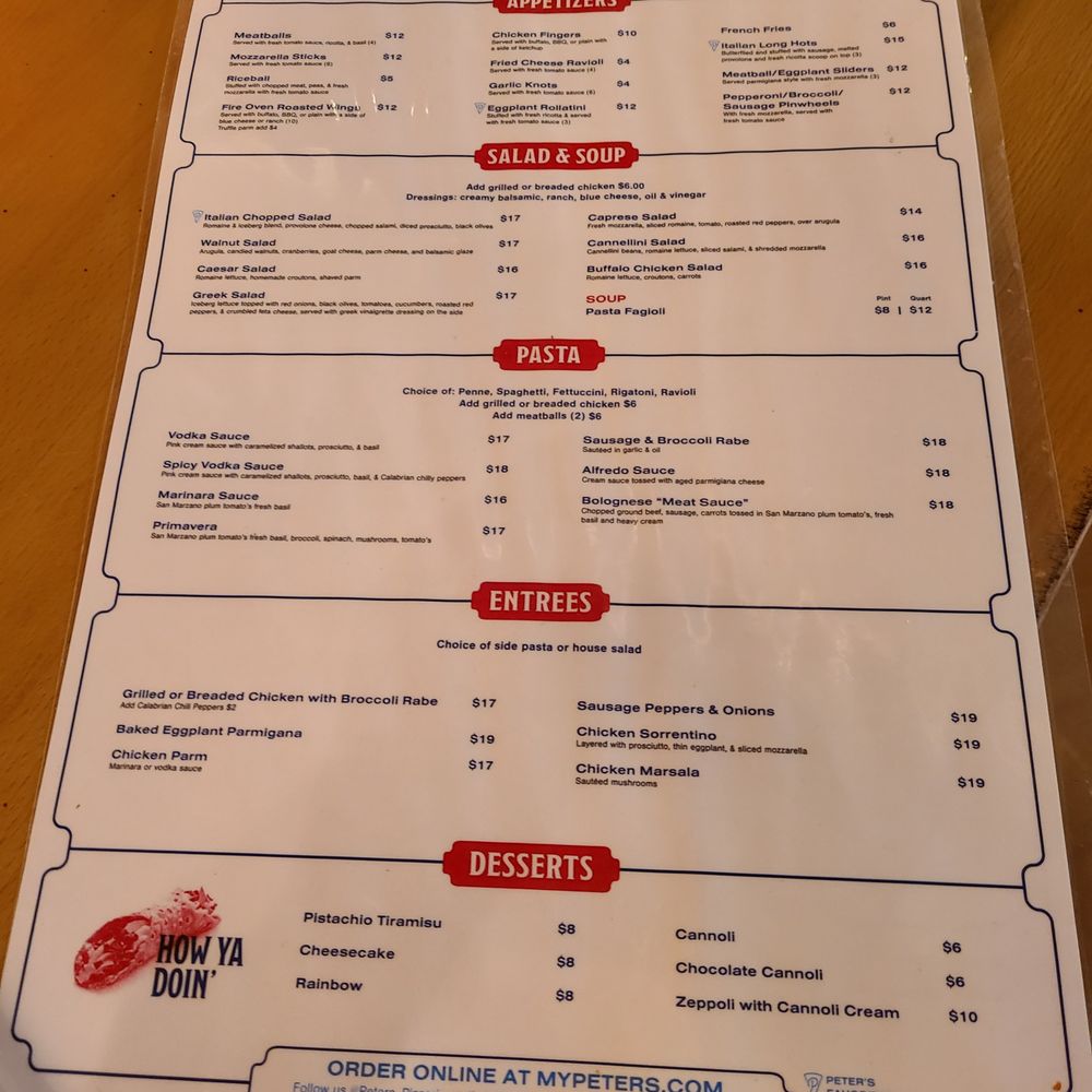 Peter’s Pizzeria - Menu - Pizza Near Me - Pompano Beach, Florida Peter’s Pizzeria - Menu - Pizza Near Me - Pompano Beach, Florida