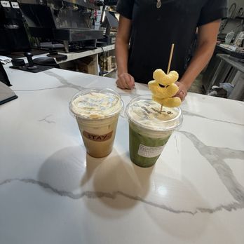 Stay Coffee - banana matcha - Coffee & Tea Near Me - Lawndale, California