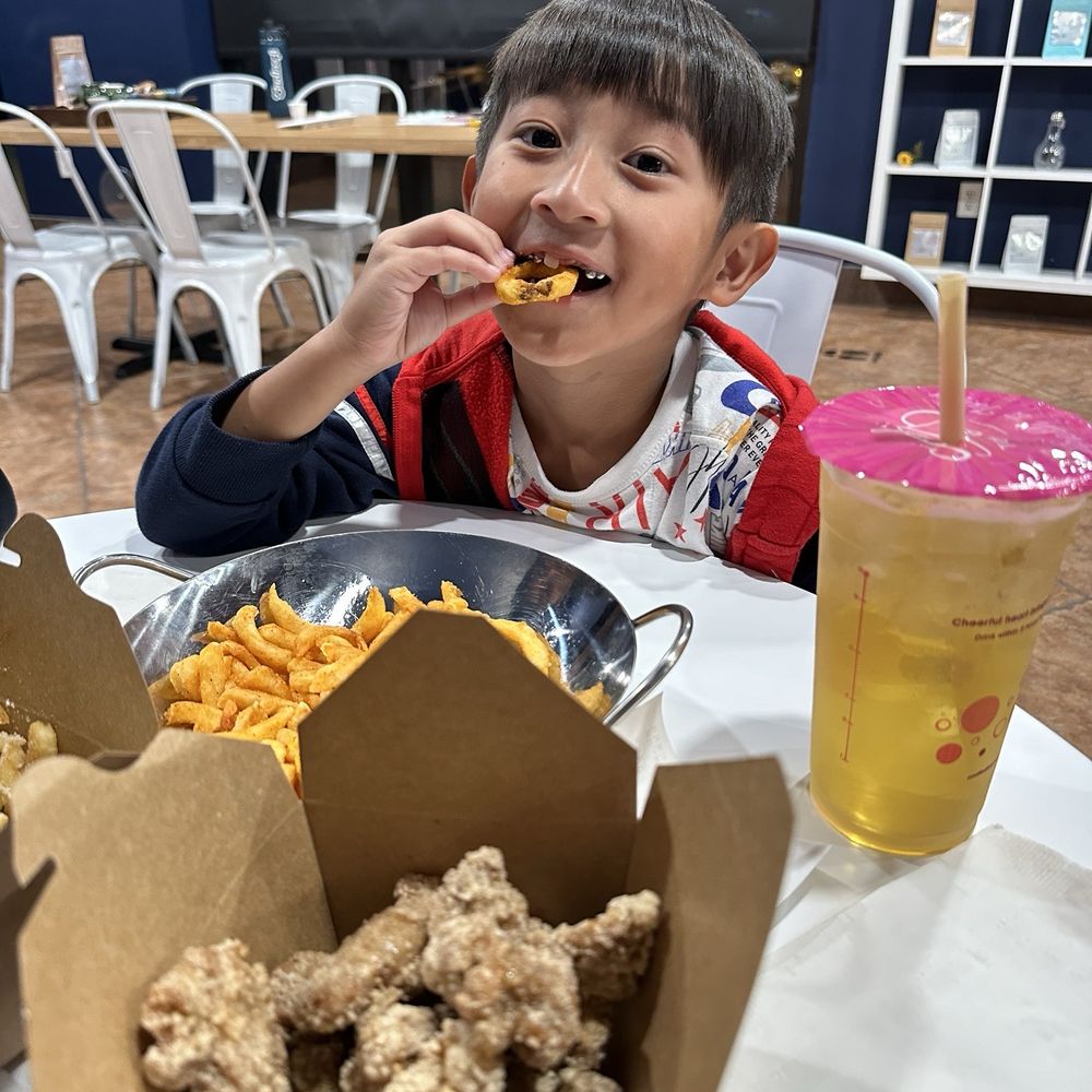 Cool Tea Bar - Popcorn chicken and curly fries are must try items. The best in town. - Bubble Tea Near Me - Roseville, California Cool Tea Bar - Popcorn chicken and curly fries are must try items. The best in town. - Bubble Tea Near Me - Roseville, California