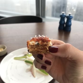 Manhatta - Complimentary little pizza bite - New American Near Me - New York, New York Manhatta - Complimentary little pizza bite - New American Near Me - New York, New York