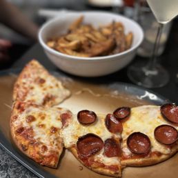 Pizza and fries