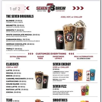 7 Brew Coffee - Menu page 1 - Coffee & Tea Near Me - Augusta, Georgia