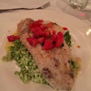 Cafe Silvium - Grouper with pesto risotto - Italian Near Me - Stamford, Connecticut Cafe Silvium - Grouper with pesto risotto - Italian Near Me - Stamford, Connecticut