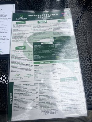 Menu photo 2 Savanna Restaurant Chicago, IL