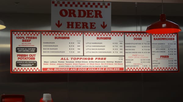 Menu photo 7 Five Guys El Cajon, CA