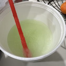 Daiquiris To Go - Sour apple the picture does not do it justice. But I feel good. That's all that matters