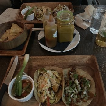 La Chingada - Fish and Chorizo Taco with lots of hot sauce - Mexican Near Me - Toronto, Ontario