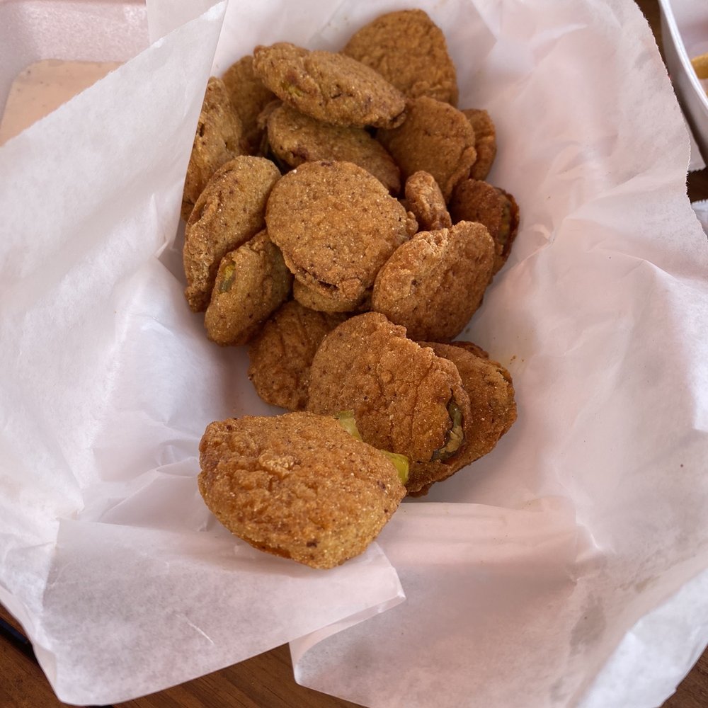 Willies BBQ & Burgers - Fries pickles i personally didn't like the batter. - Barbeque Near Me - Cut and Shoot, Texas Willies BBQ & Burgers - Fries pickles i personally didn't like the batter. - Barbeque Near Me - Cut and Shoot, Texas