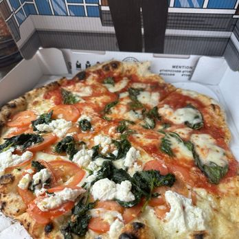 Toss & Fire - Margherita/ Ricotta Be Kidding Me Wood fired - Pizza Near Me - Camillus, New York Toss & Fire - Margherita/ Ricotta Be Kidding Me Wood fired - Pizza Near Me - Camillus, New York