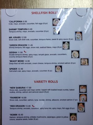 Menu photo 2 The Sushi Samurai Seattle, WA