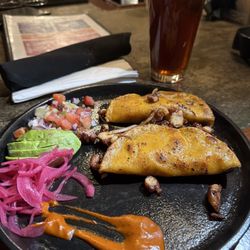 Celia's Rancho Restaurante - Tacos Olivdados de Pulpos and a Modelo Negra con limón!