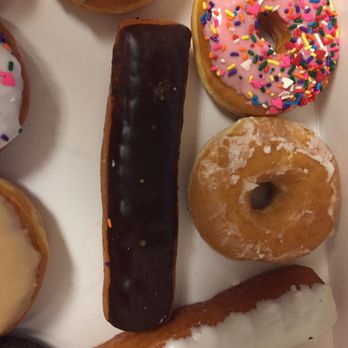 Dunkin' - Biggest joke of a long John. We thought it may have been a mistake the last time we got one, but this. Is. Not. A. Long John. - Donuts Near Me - Waunakee, Wisconsin