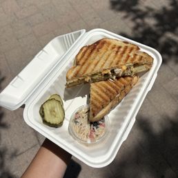 The spicy chicken panini The spicy chicken panini
