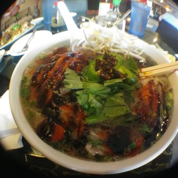 Pho Van - An other angle w different lens.. Pho bowl number8 - Vietnamese Near Me - Spokane, Washington
