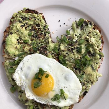 Rail Trail Flatbread - Avocado toast with egg - Bars Near Me - Hudson, Massachusetts