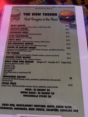 Menu photo 1 The View Tavern South Bend, IN Menu photo 1 The View Tavern South Bend, IN
