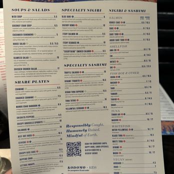 Blue Sushi Sake Grill - Menu - Sushi Bars Near Me - Austin, Texas