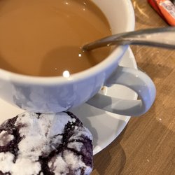 Solea Cebu Resort - Nice brewed coffee- strong! With Ube cookie on the side...