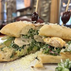 Hunt Store - Chicken "KALE CAESAR!" salad sandwich.