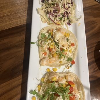 Javi's - Peruvian Shrimp tacos with coleslaw (that had the hair) - Tex-Mex Near Me - College Station, Texas Javi's - Peruvian Shrimp tacos with coleslaw (that had the hair) - Tex-Mex Near Me - College Station, Texas