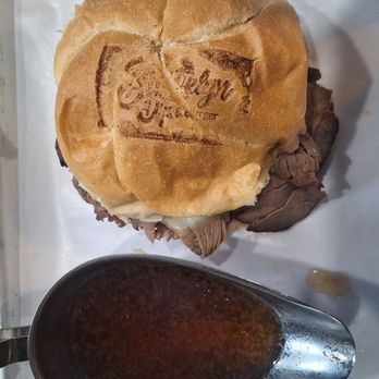 Brooklyn Dip And Burger - Roast Beef Dip with Au Jus dipping sauce - Burgers Near Me - Mineola, New York