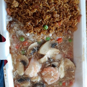 China King - Shrimp in lobster sauce and lo mein. - Chinese Near Me - West Palm Beach, Florida China King - Shrimp in lobster sauce and lo mein. - Chinese Near Me - West Palm Beach, Florida