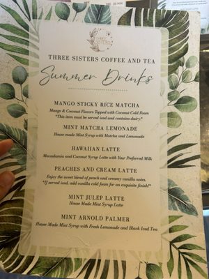 Menu photo 6 Three Sisters Coffee & Tea Burbank, CA