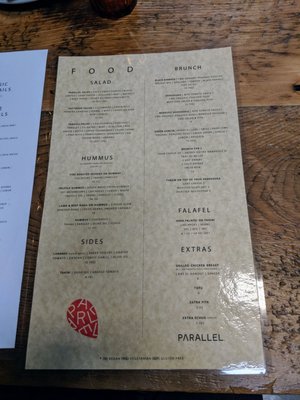 Menu photo 6 Parallel Toronto, ON