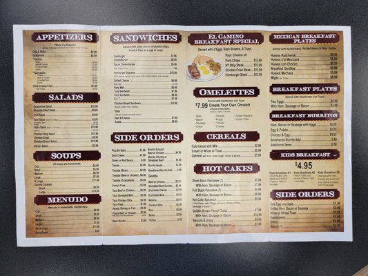 Menu photo 4 El Camino Real Deming, NM Menu photo 4 El Camino Real Deming, NM