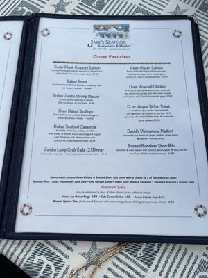 Menu photo 7 Jake's Seafood Restaurant Hull, MA
