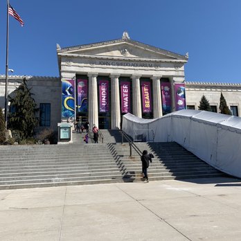 Shedd Aquarium - Front (yes that tent is a long line) - Aquariums Near Me - Chicago, Illinois