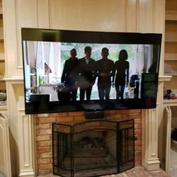 Audio Video Solutions - Tv drops down 2.5 feet below fireplace mantel