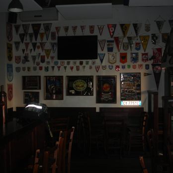 Offside - He's always looking for more pennants, so send 'em in!  Makes for a nice pubby atmosphere. - Sports Bars Near Me - Milan, Michigan