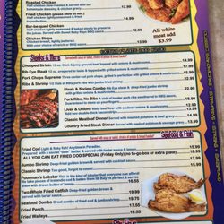 Paradise Bar & Grill - Menu