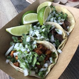 Front to back: Pastor Taco, Asada/Steak taco, Lengua/Tongue taco IG: @bobabitchess Front to back: Pastor Taco, Asada/Steak taco, Lengua/Tongue taco IG: @bobabitchess