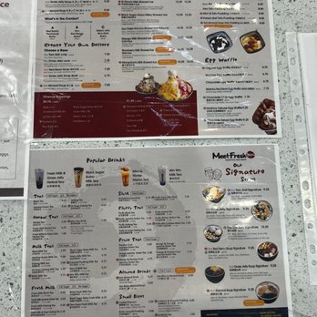 Meet Fresh - menu - Desserts Near Me - Mesa, Arizona Meet Fresh - menu - Desserts Near Me - Mesa, Arizona