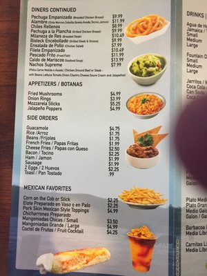 Menu photo 4 Mi Rancho Restaurant Oswego, IL