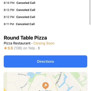 Round Table Pizza - All of the calls that they've ignored! - Pizza Near Me - Lake Forest, California Round Table Pizza - All of the calls that they've ignored! - Pizza Near Me - Lake Forest, California