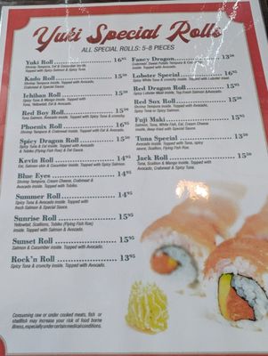 Menu photo 4 Yuki Japanese Grill Manchester, NH Menu photo 4 Yuki Japanese Grill Manchester, NH