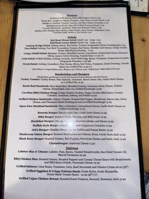 Menu photo 1 Red Rock Grill and Bar Upton, MA