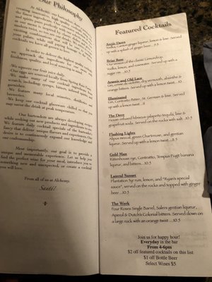 Menu photo 2 Alchemy Bistro and Wine Bar Port Townsend, WA Menu photo 2 Alchemy Bistro and Wine Bar Port Townsend, WA