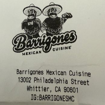 Barrigones Mexican Cuisine - Address and IG account - Food Delivery Services Near Me - Whittier, California Barrigones Mexican Cuisine - Address and IG account - Food Delivery Services Near Me - Whittier, California