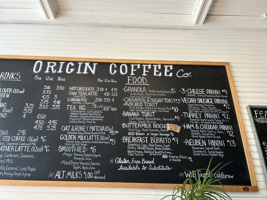 Menu photo 2 Origin Coffee Saranac Lake, NY Menu photo 2 Origin Coffee Saranac Lake, NY