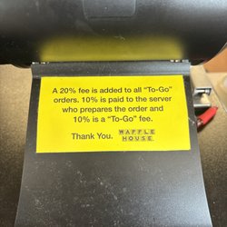 Waffle House - All waffle houses doing is hurting their employees because I'm not gonna double tip you sorry bastards