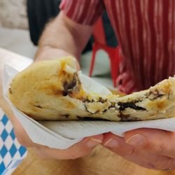 Halifax Brewery Market - Pupusas (from Punta Cana taste) were tasty but reheated from frozen so were still cold in the middle :( 3 for $10
