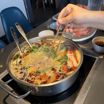 Happy Lamb Hot Pot - Spicy broth - Hot Pot Near Me - Naperville, Illinois