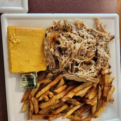 Smoke Shack Southern Barbecue & Ice Cream - Pulled pork, fries, cornbread
